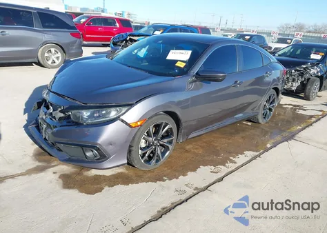 2019 Honda Civic Sport z USA, uszkodzony, nr VIN 2HGFC2F81KH584614